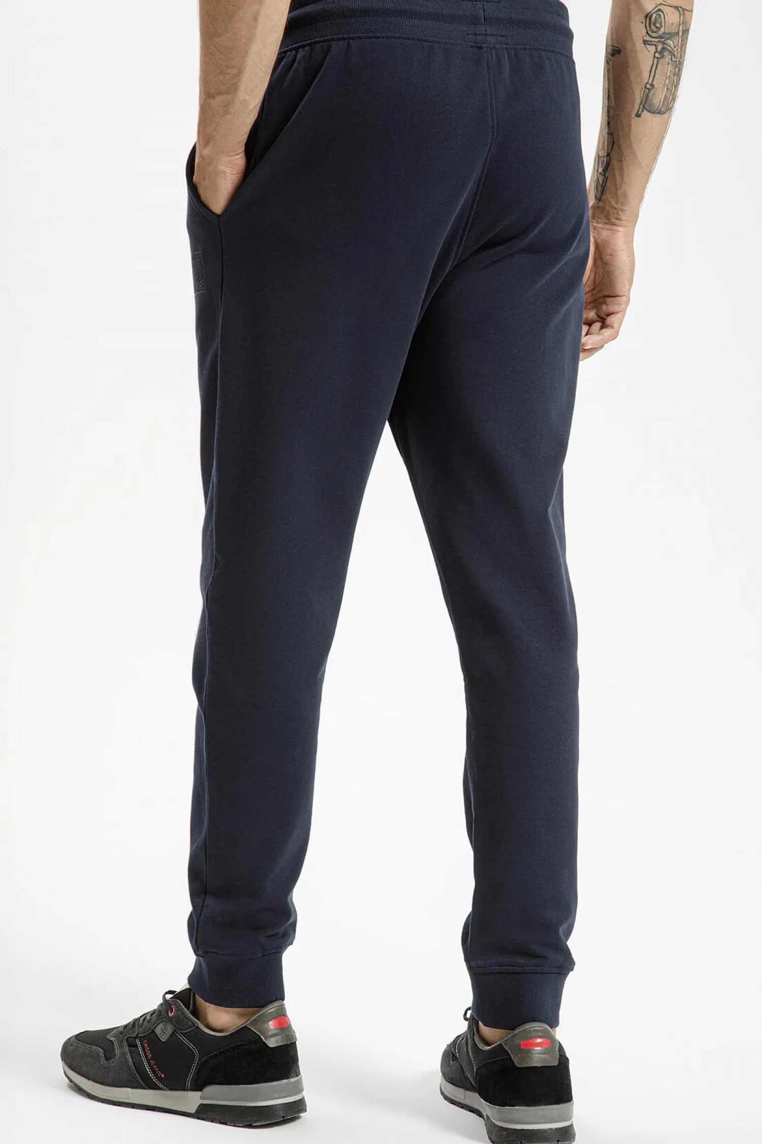 Spodnie męskie dresowe granatowe 49072-001<Cross Jeans Online