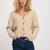 Sweter damski beżowy 73347-009<Cross Jeans Outlet
