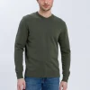 Sweter męski zielony 34157-002<Cross Jeans Best