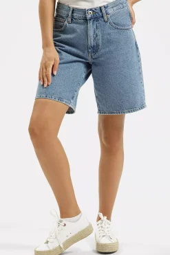 Szorty jeansowe damskie niebieskie Mila A 704-007<Cross Jeans Fashion