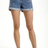 Szorty jeansowe damskie niebieskie Baggy P 511-007<Cross Jeans New