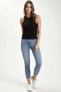 Top damski czarny 55956-020<Cross Jeans Hot
