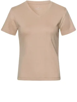 T-shirt damski beżowy 56152-009<Cross Jeans Fashion
