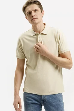 T-shirt męski beżowy 16087-009<Cross Jeans Sale