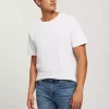 T-shirt męski biały basic 15250-008<Cross Jeans New